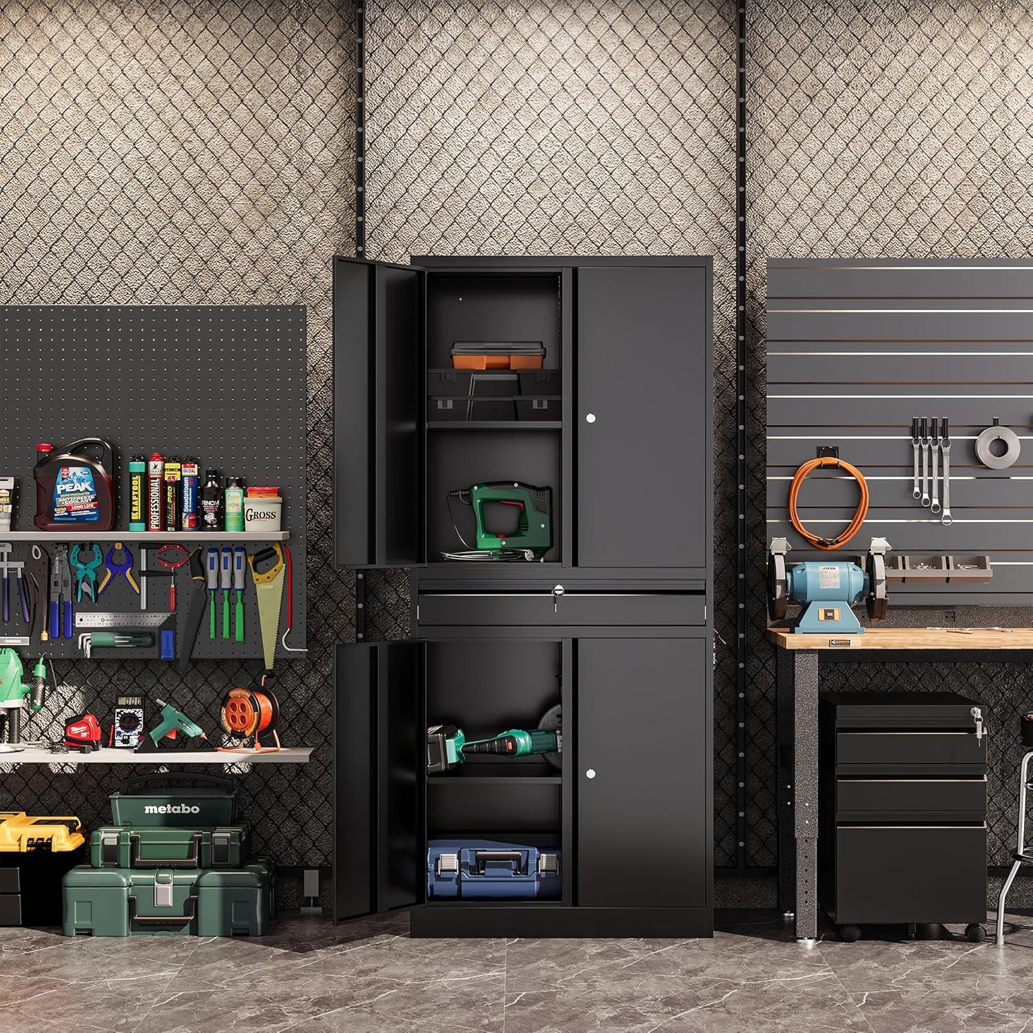 Latitude Run® 73" Lockable Storage Cabinet