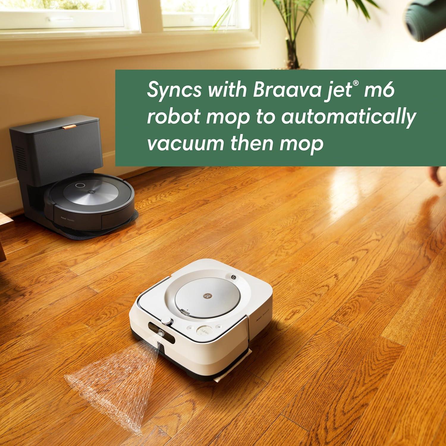 Open Box iRobot® Roomba® j7+ (7550) Self-Emptying Robot Vacuum Cleaner - Smart Mapping