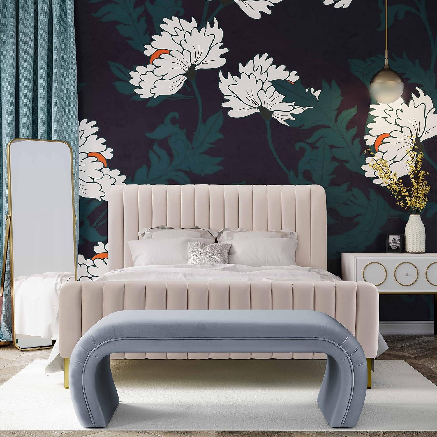 TOV Furniture Kenya Polyester Upholstered Bench