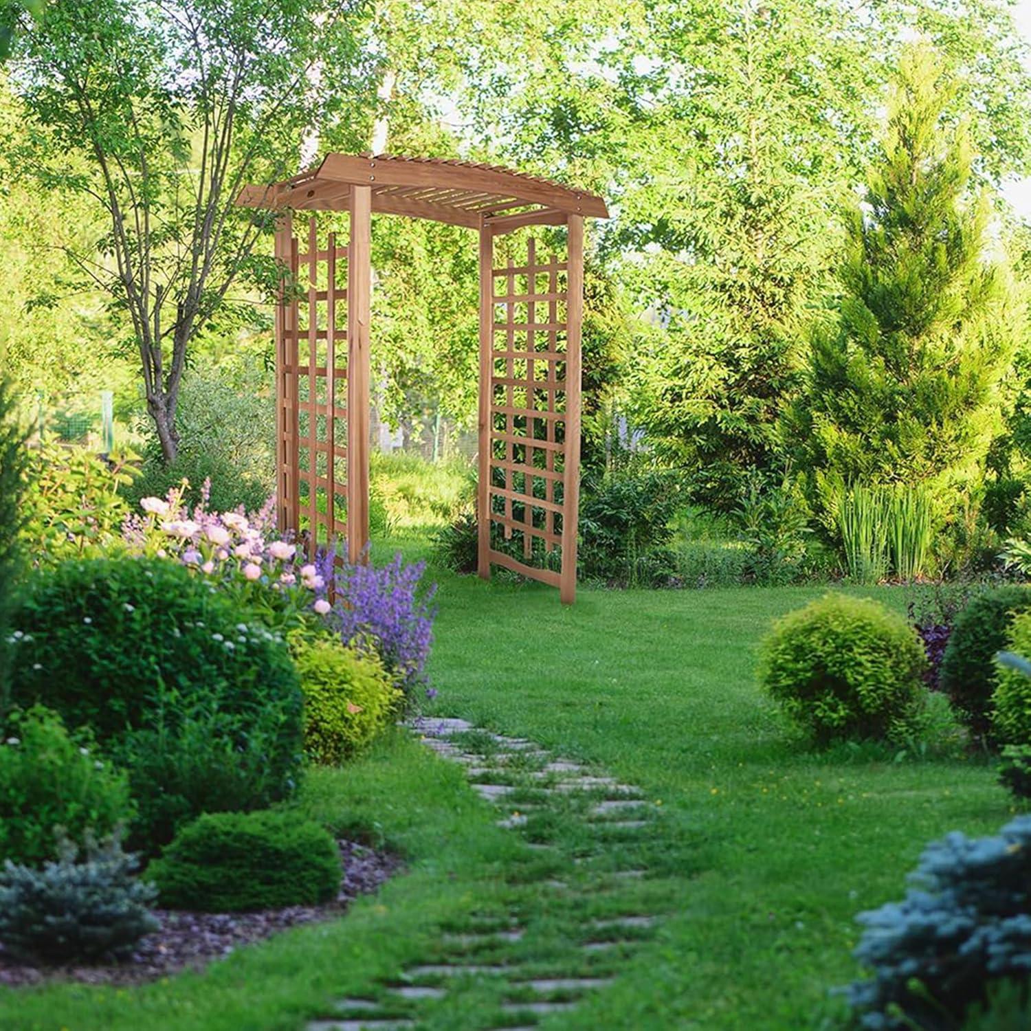 All Things Cedar GA87 Garden Arbor - 60L x 25W x 86H