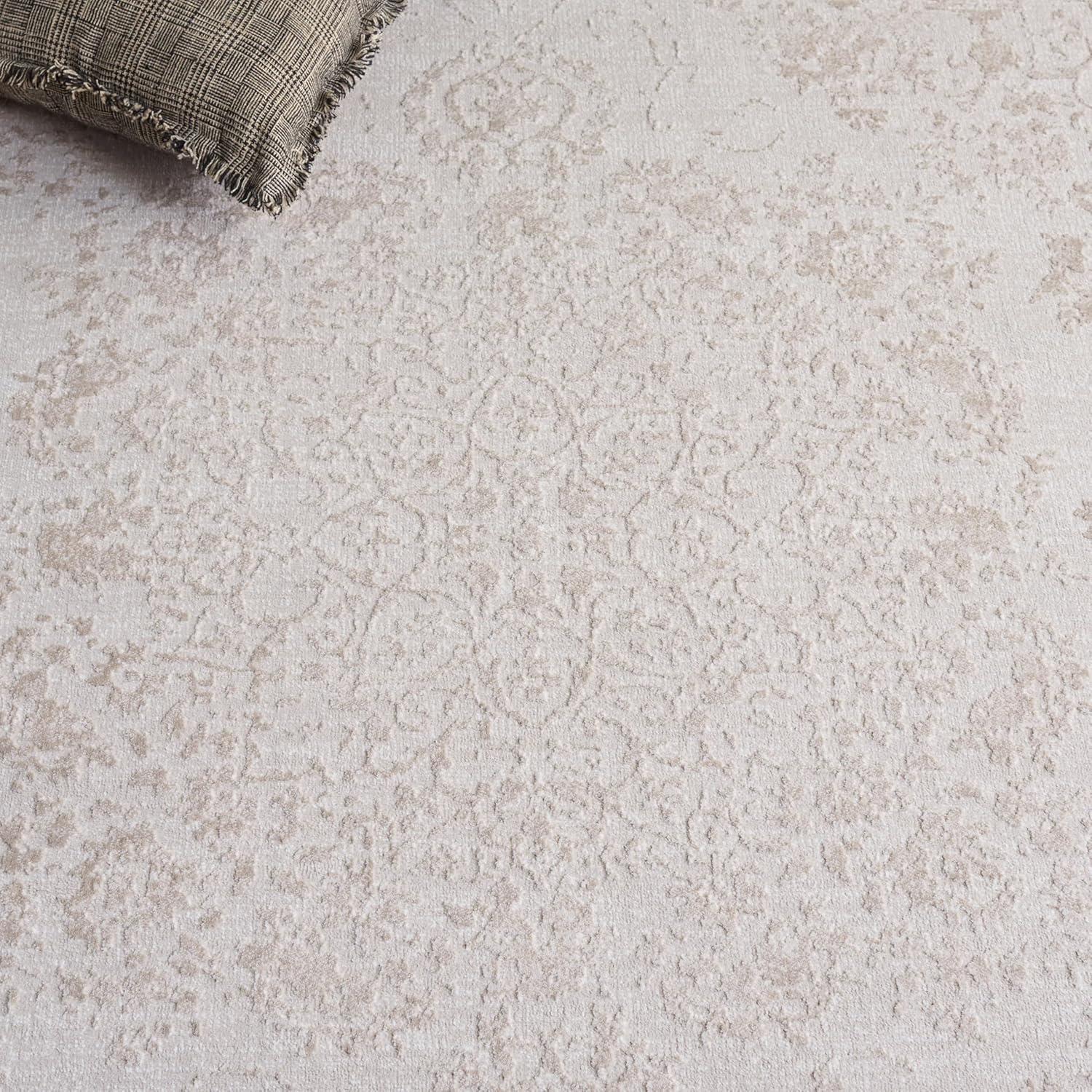 Reflection RFT664 Power Loomed Indoor Runner Rug - 2'3"x6' - Creme/Ivory - Safavieh