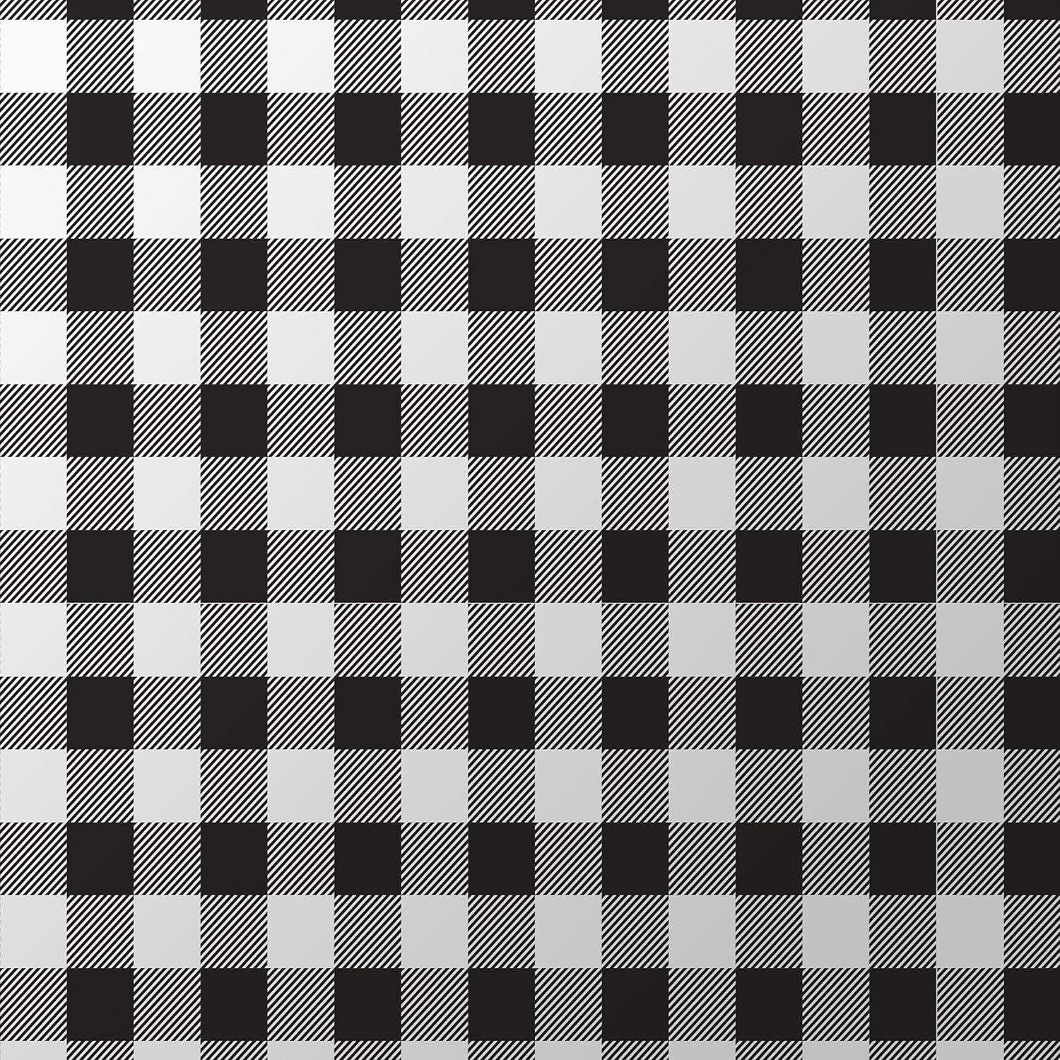 EasyLiner Premium Peel & Stick Wallpaper, Black Gingham 20 in. x 18 ft.