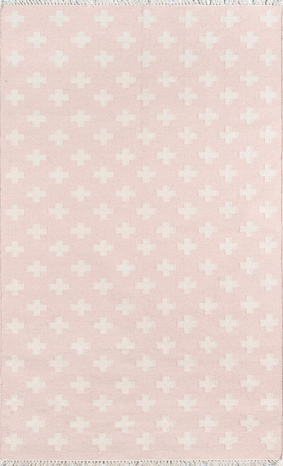 Topanga Wool Pink/White Rug