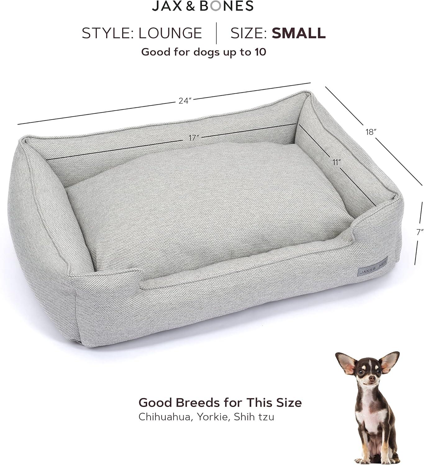 Jax & Bones Striped Polyester Pet Bed