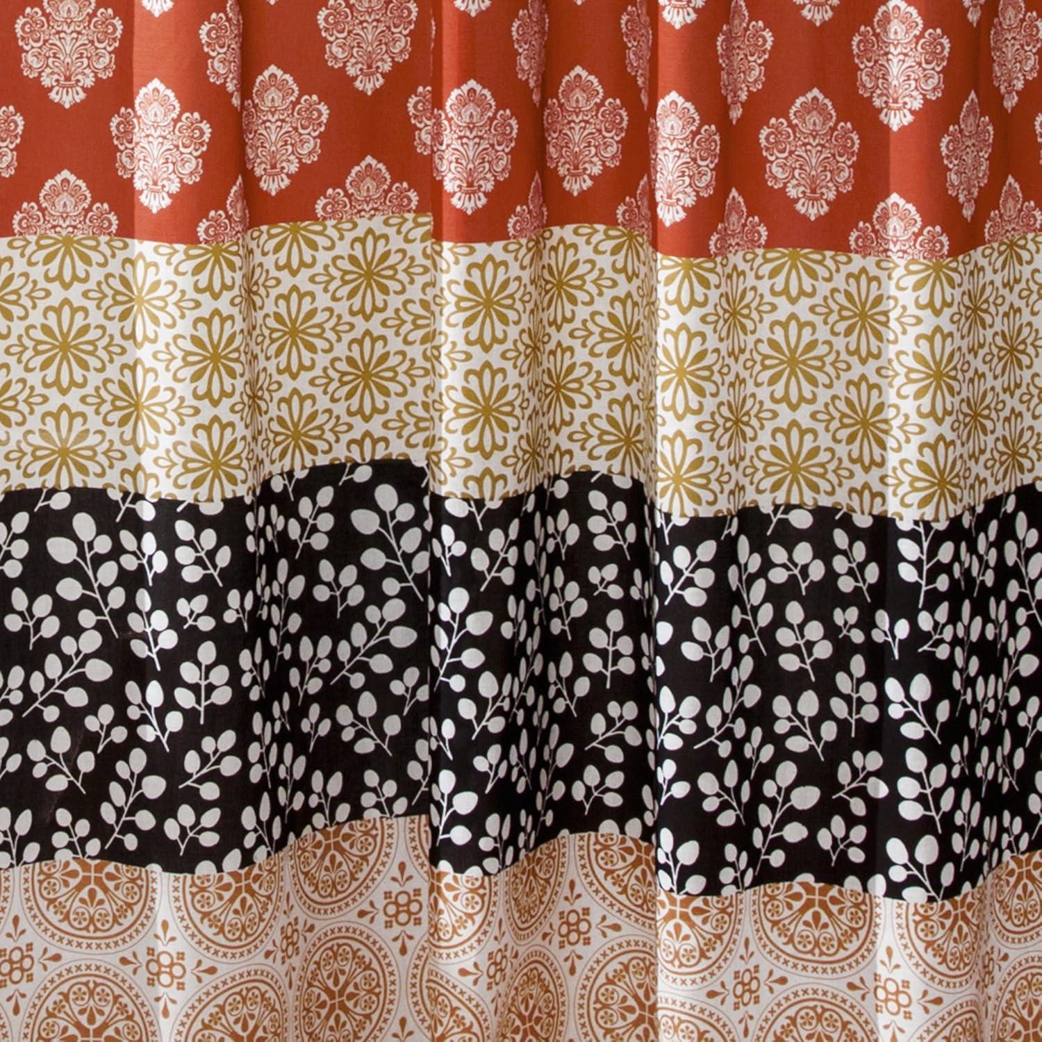 Lush Decor Bohemian Semi-Sheer Curtain Panel
