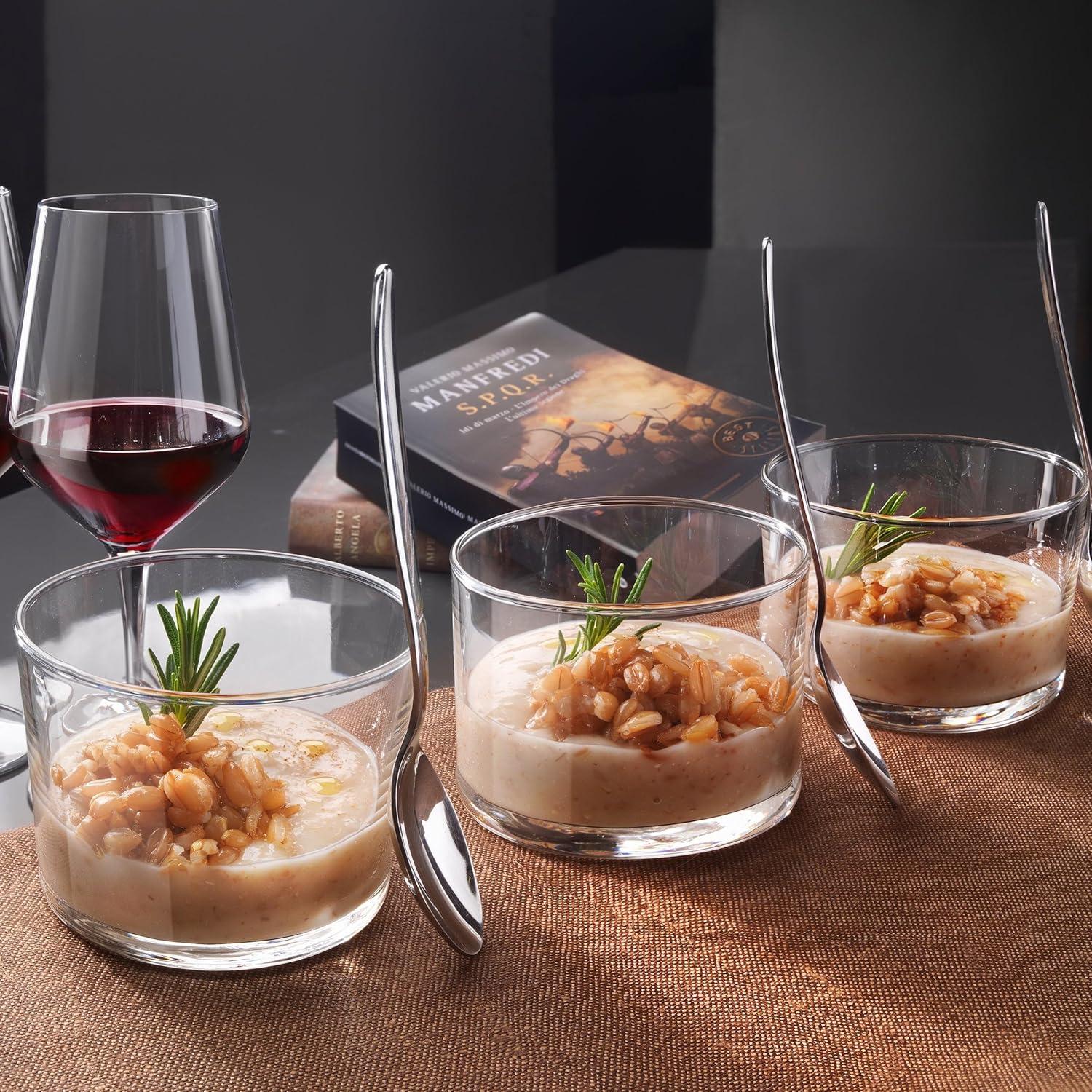 Bormioli Rocco Essential Decor Glassware 7.5 Ounce Drinking Glasses for Water, Set of 12