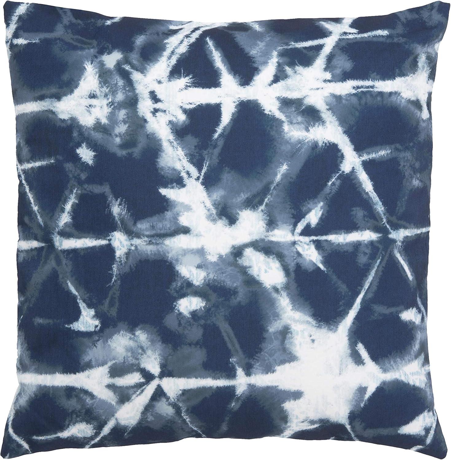 Indoor/Outdoor Maven Pillow - Navy/White - 18"X18" - Safavieh