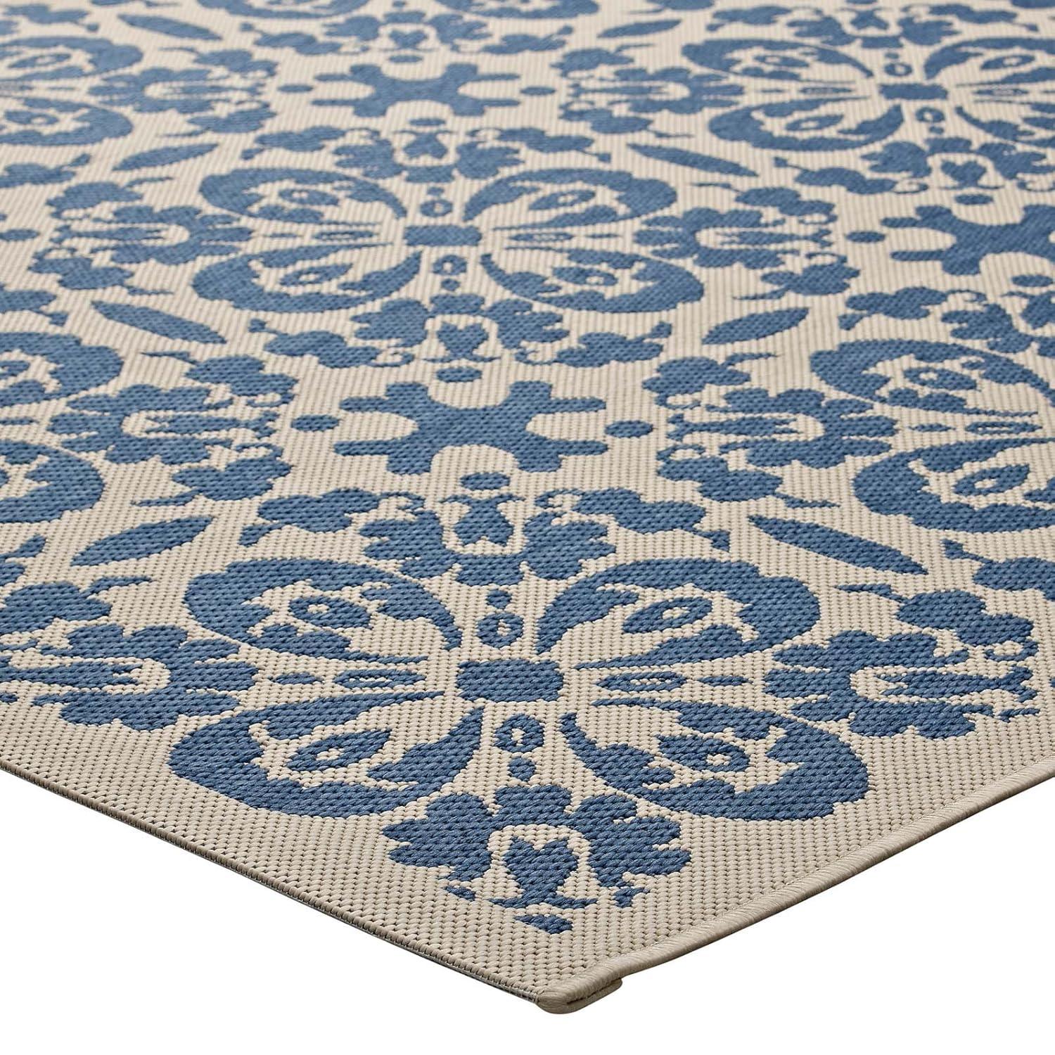 Modway Modway Ariana Vintage Floral Trellis Indoor and Outdoor Area Rug