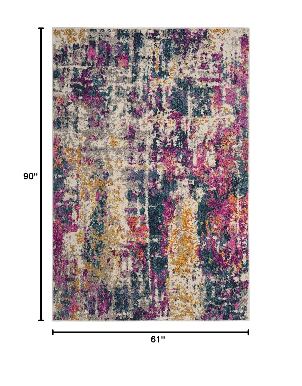 Madison MAD143 Power Loomed Indoor Area Rug - Ivory/Blue - 5'1"x7'6" - Safavieh.