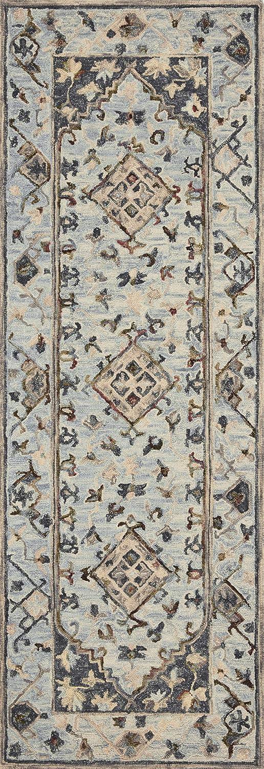 Loloi II Beatty Bea-01 Lt. Blue / Blue Hooked Area Rugs