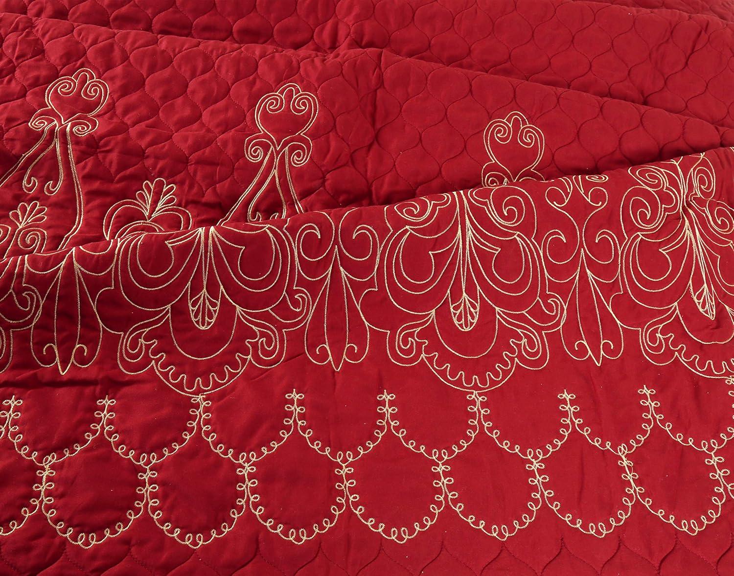 Marina Decoration Marina Elegant Ultra Soft Reversible Quilt Set & Reviews | Wayfair