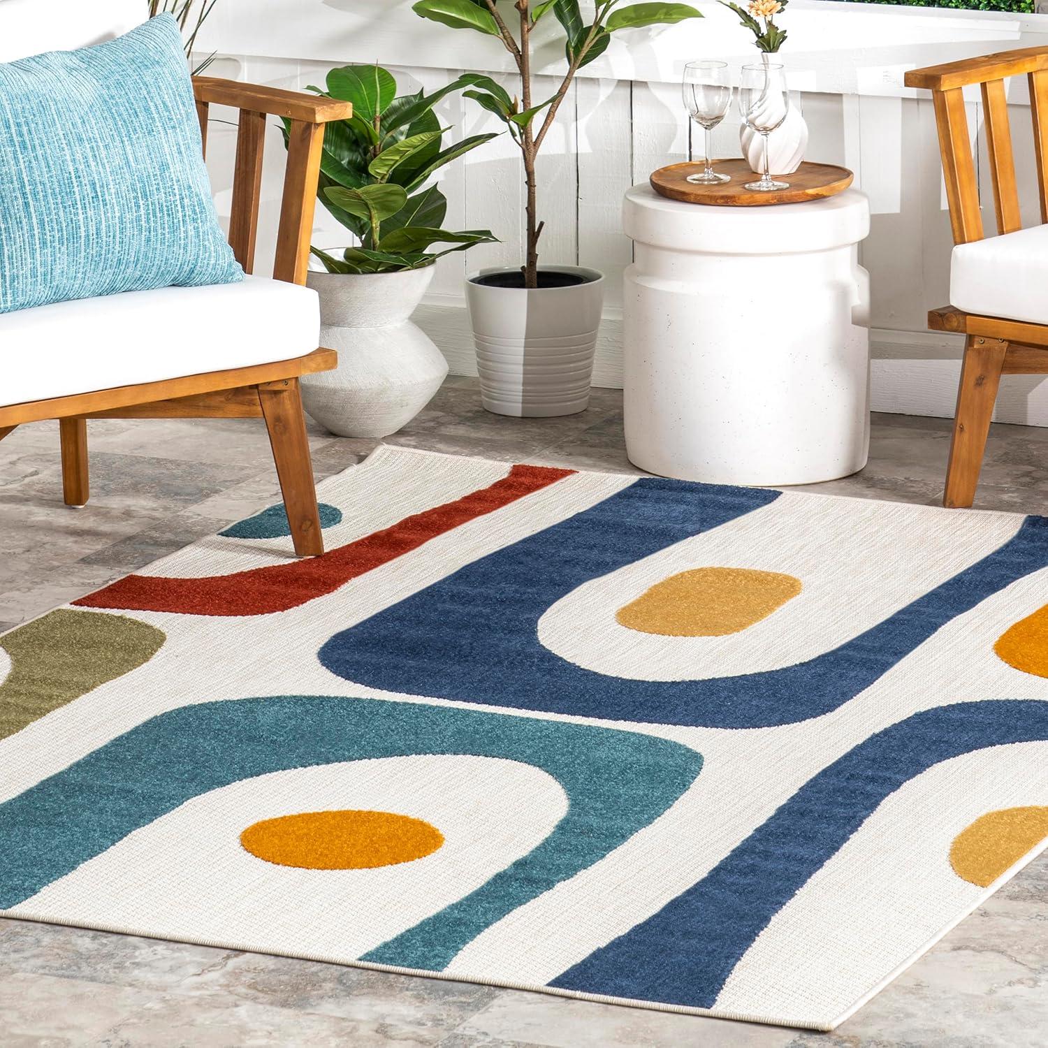 Nuloom Yolande Abstract Indoor/Outdoor Area Rug