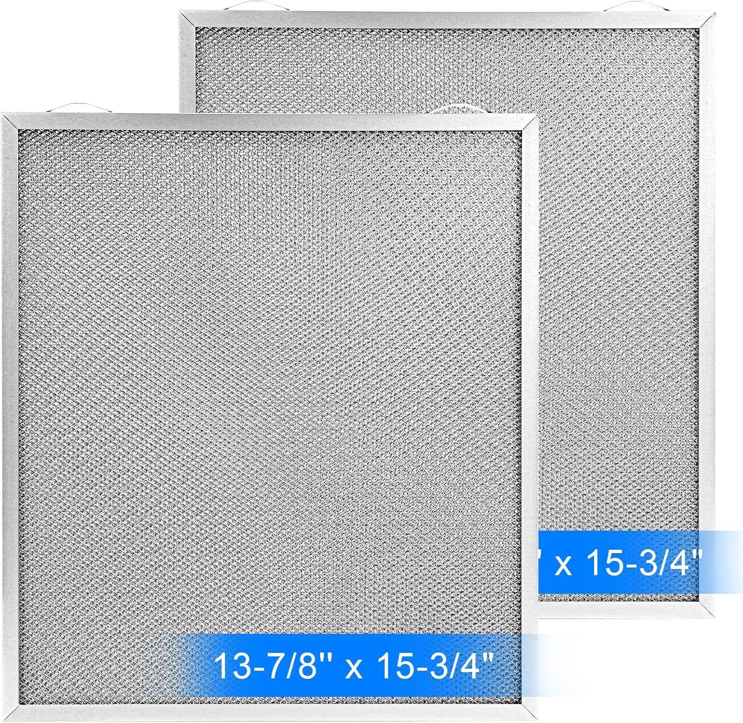 S99010430-002 Range Hood Filter Replacement – 13-7/8'' x 15-3/4" 4512880 Compatible with B.roan N.utone HPF30 Range Hood Filters Pack 2