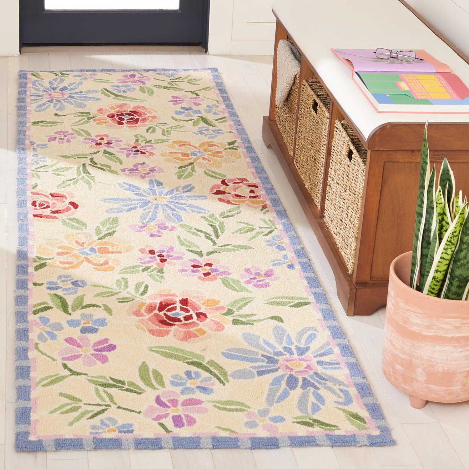 Chelsea HK214 Handmade Runner Rug - 2'6"x10' - Ivory - Safavieh