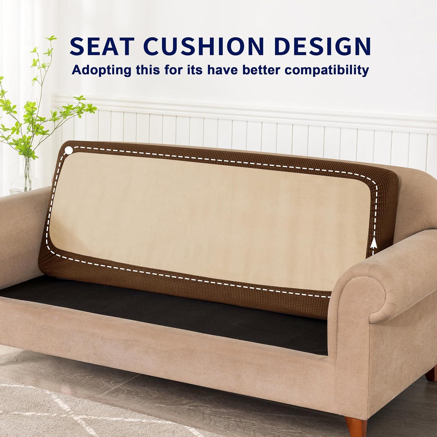 Stretch Sofa Seat Cushion Cover Couch Covers Furniture Protector (Sofa, Coffee)
