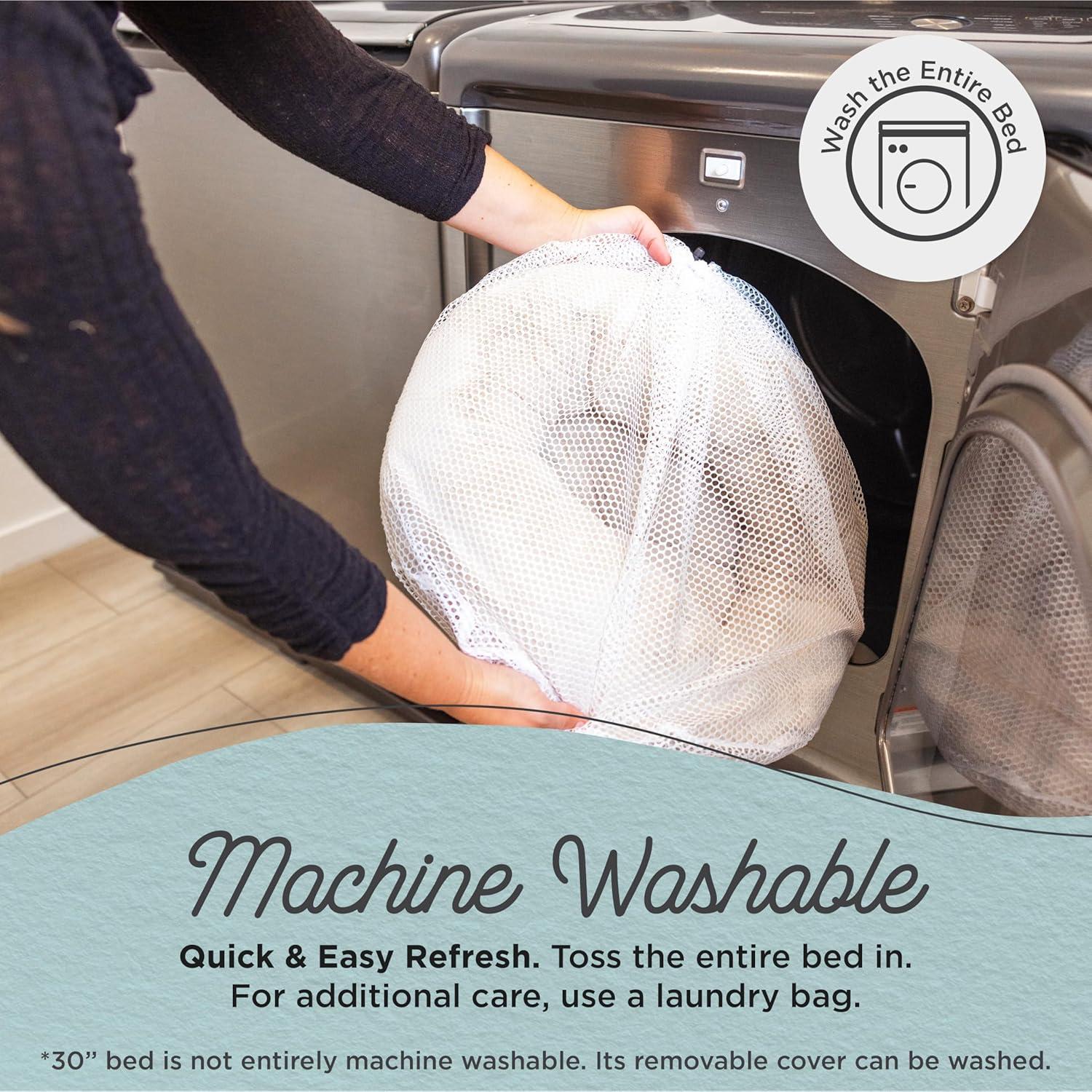 Best Friends By Sheri Best Friends by Sheri SnuggleSoft Faux Fur Memory Foam Calming Donut Bed