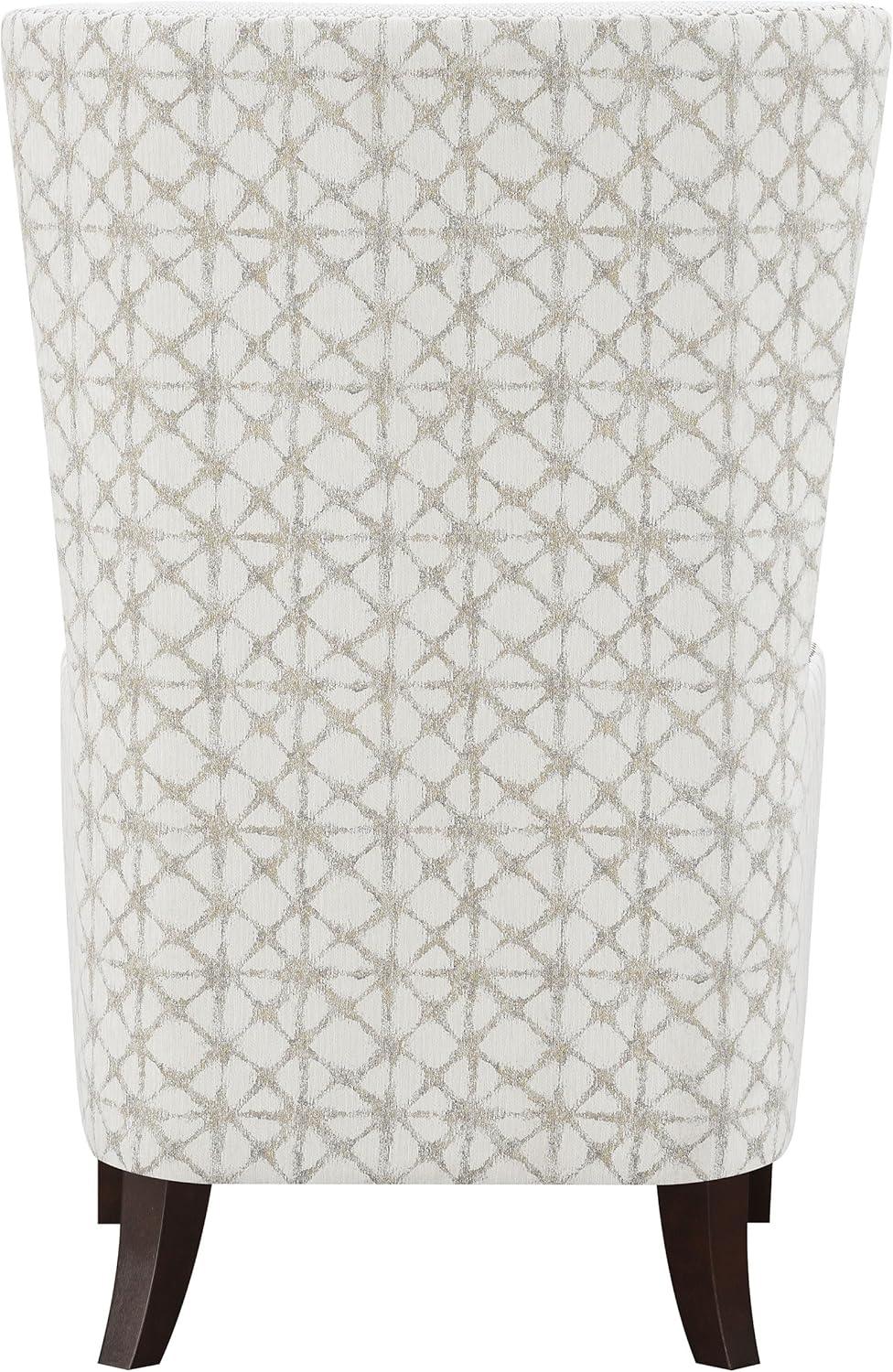 Coaster Pippin Upholstered Fabric Accent Chair with Wingback in Latte