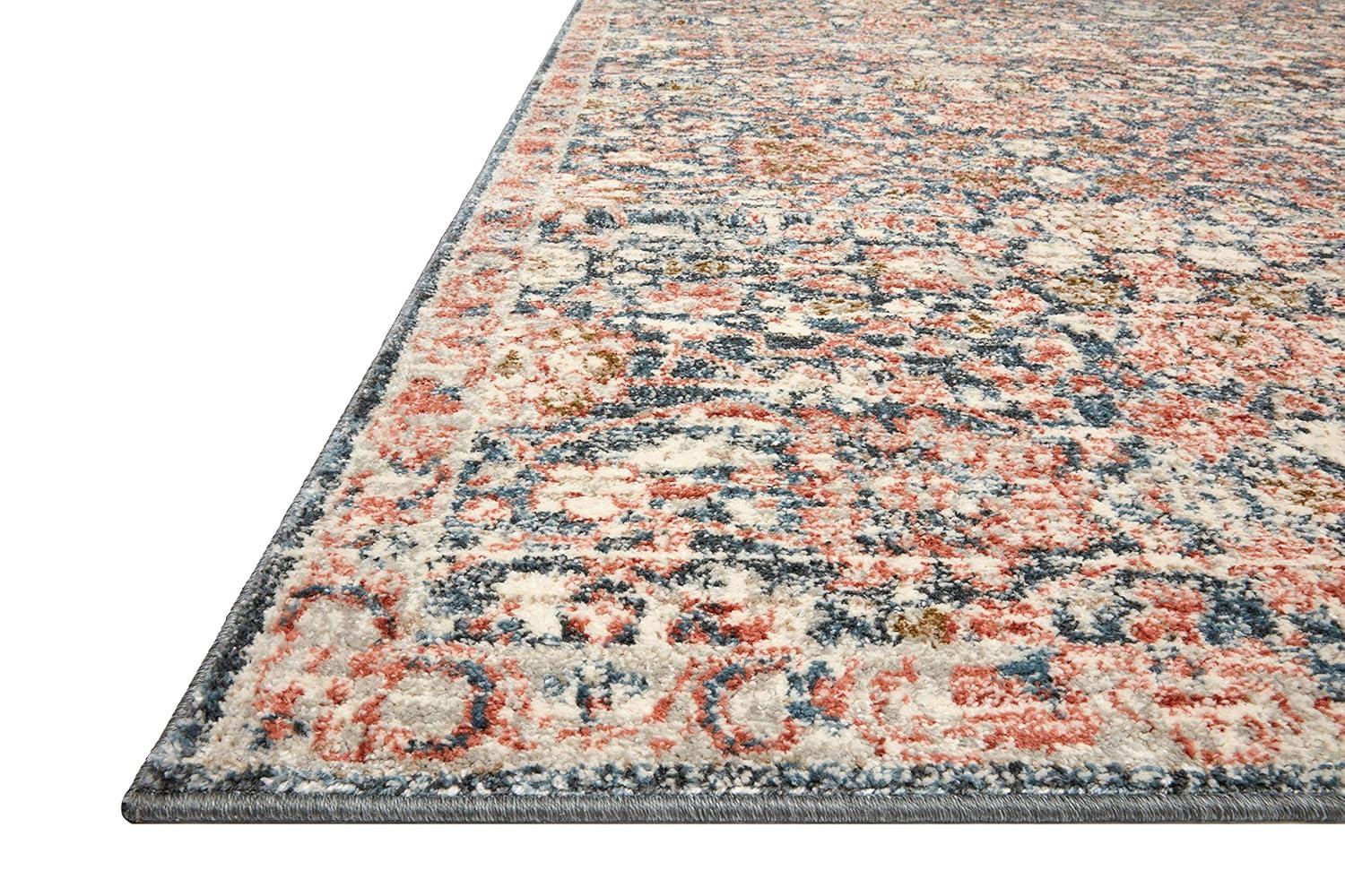 Loloi II Saban SAB-03 Oriental Navy / Rust Area Rug 7'-10" x 10'