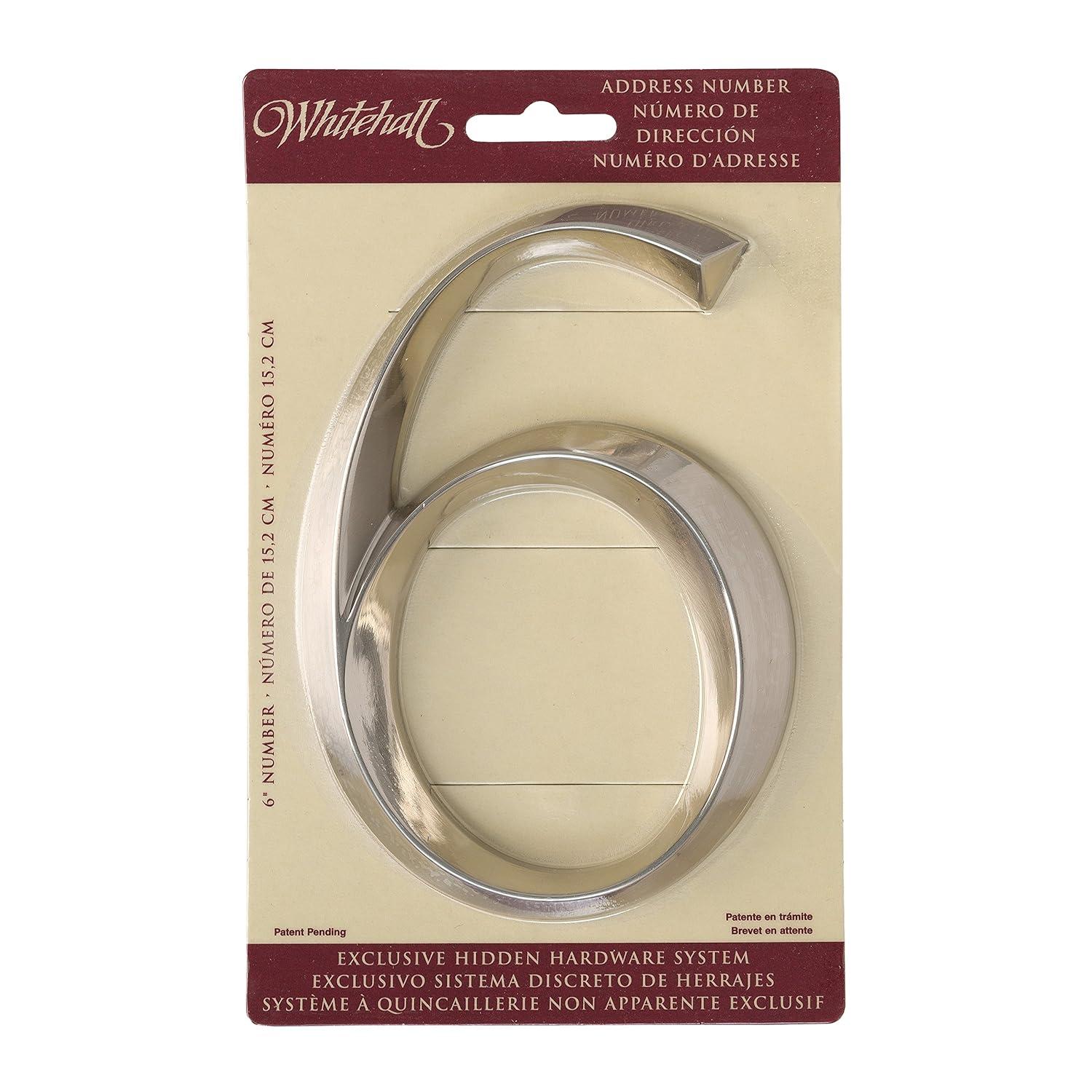 Whitehall Products 6 in. Surface Mount House Number