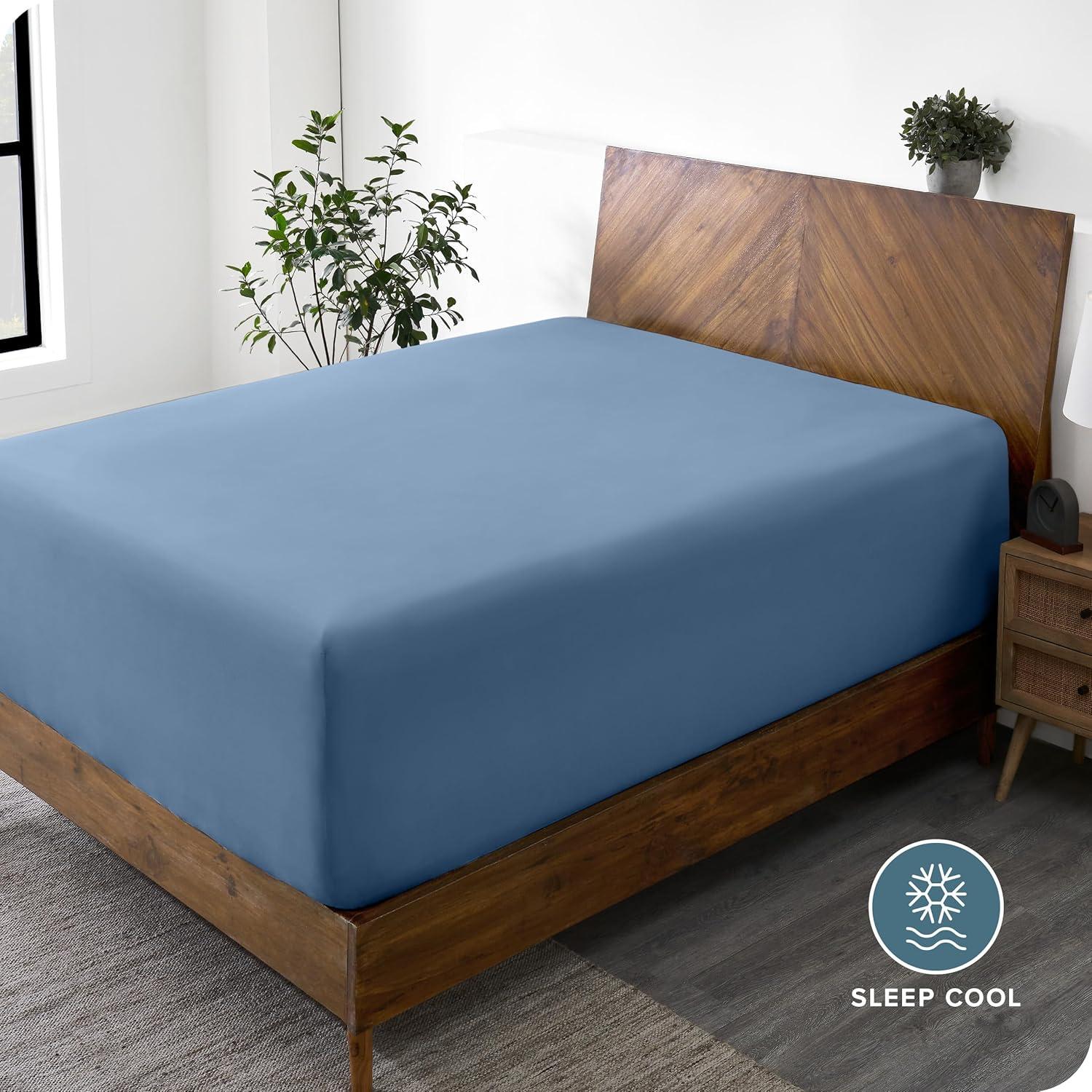 Bare Home 24" Extra Deep Pocket Microfiber Fitted Sheet