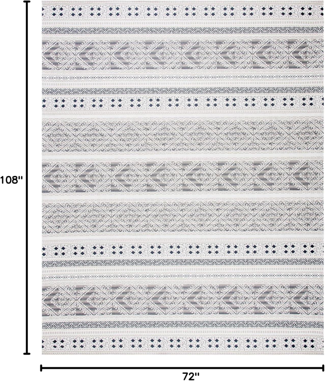 Classic Vintage CLV717 Hand Woven Area Rug - Grey - 6'x9' - Safavieh.