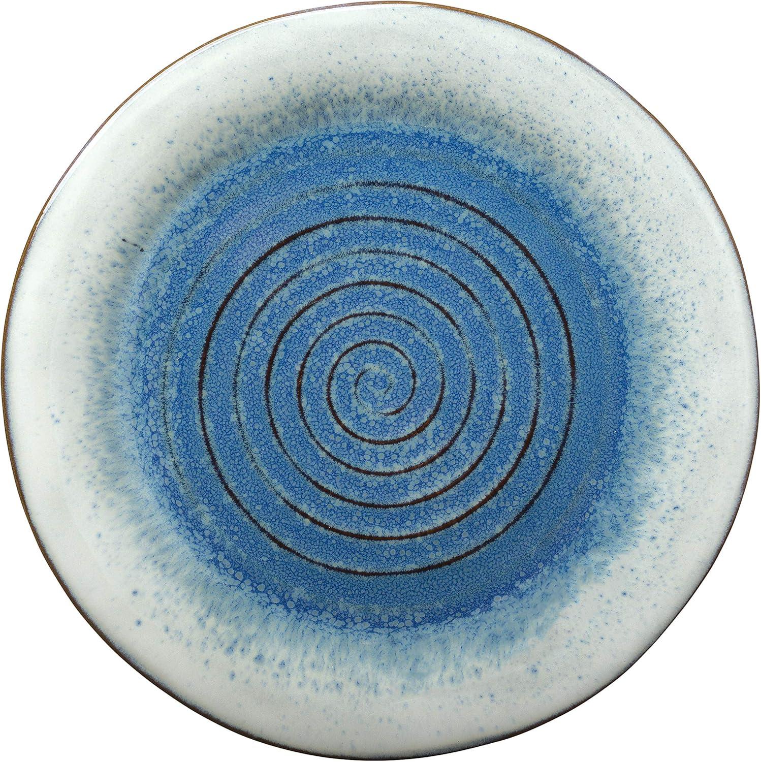 Sango Sango Talia 16-Piece Casual Blue Stoneware Dinnerware Set - Service For 4, Blue/White