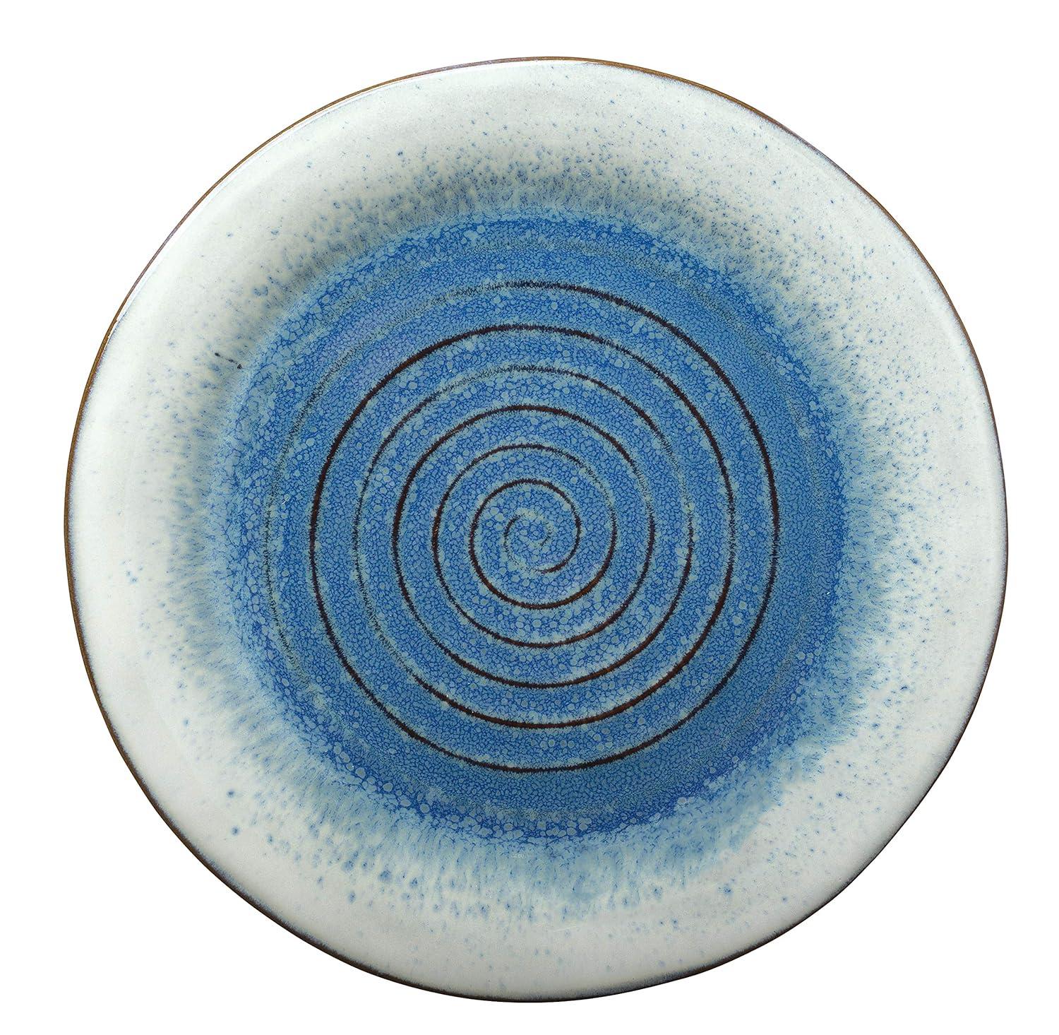 Sango Sango Talia 16-Piece Casual Blue Stoneware Dinnerware Set - Service For 4, Blue/White