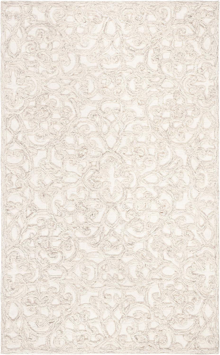 Trace TRC103 Hand Tufted Accent Rug - Camel/Ivory - 2'3"x4' - Safavieh.