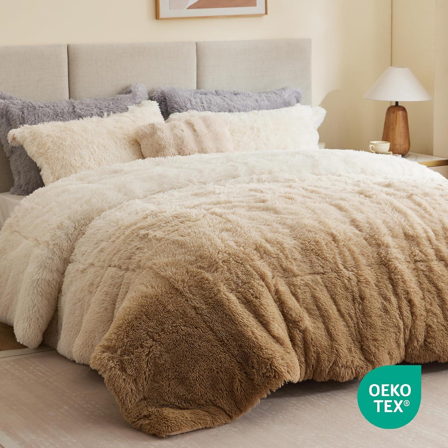 Intelligent Design Malea Shaggy Faux Fur Comforter Mini Set