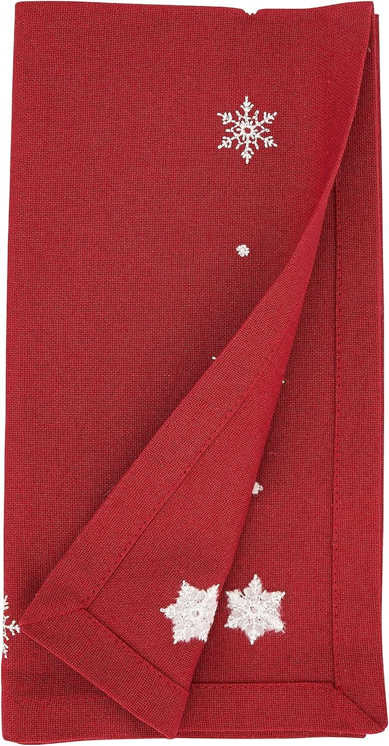 Saro Zuzanna Collection 100% Cotton No Pattern Square Napkin (Set of 4)