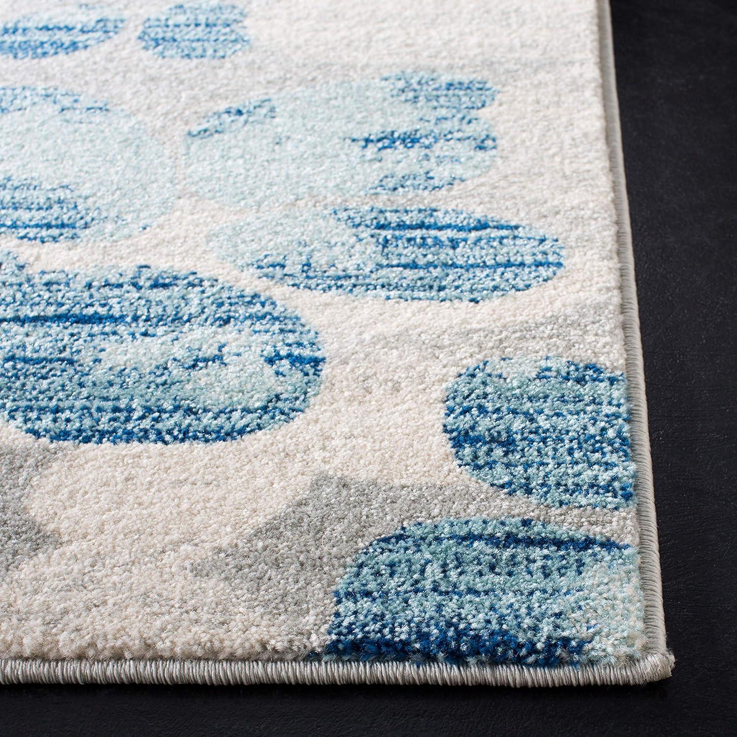 Evoke EVK236 Power Loomed Area Rug - Grey/Light Blue - 8'9"x11'9" - Safavieh.