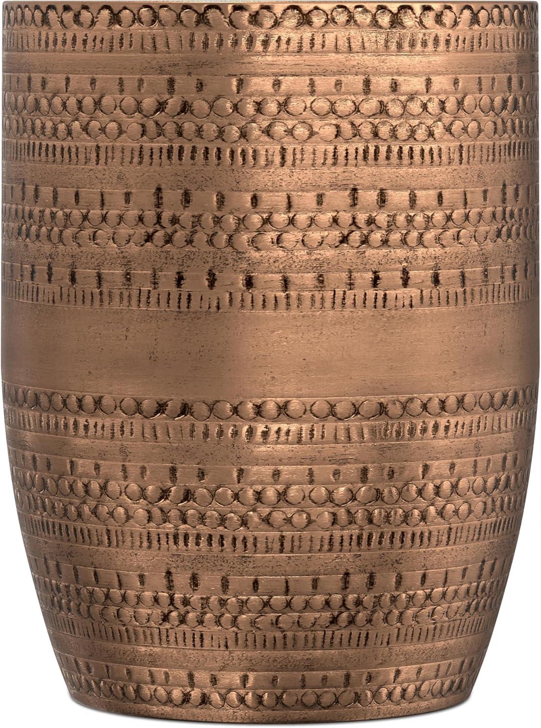 Dakota Fields Johnsen 15 in Large Iron Metal Drum Accent Side End Table