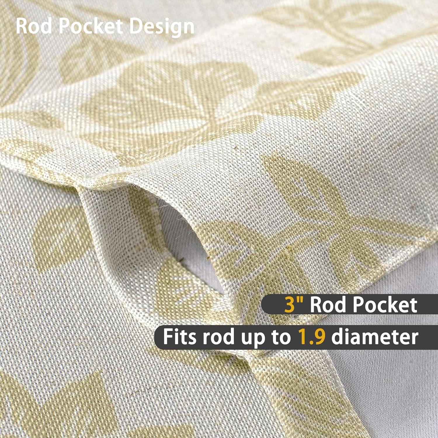 DriftAway Twyla Floral Tailored 52'' W Window Valance