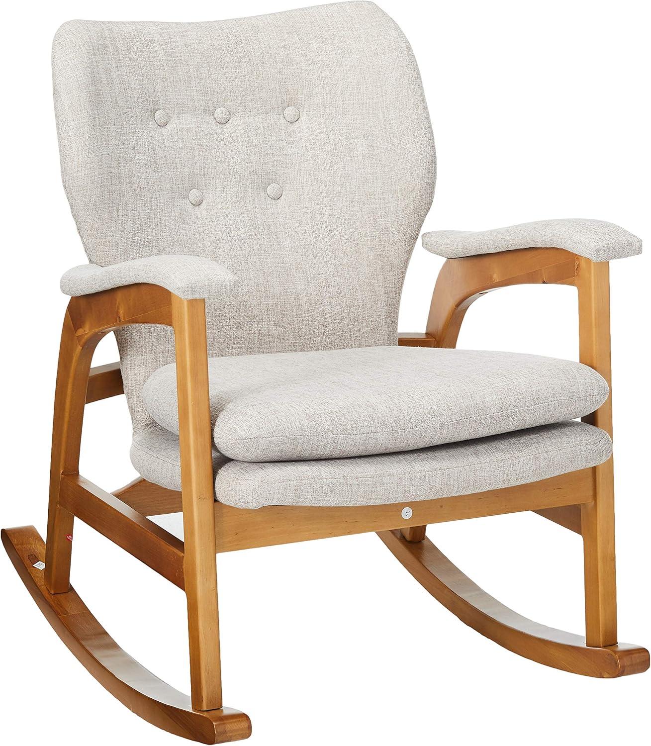 Braant Mid-Century Fabric Rocker - Christopher Knight Home