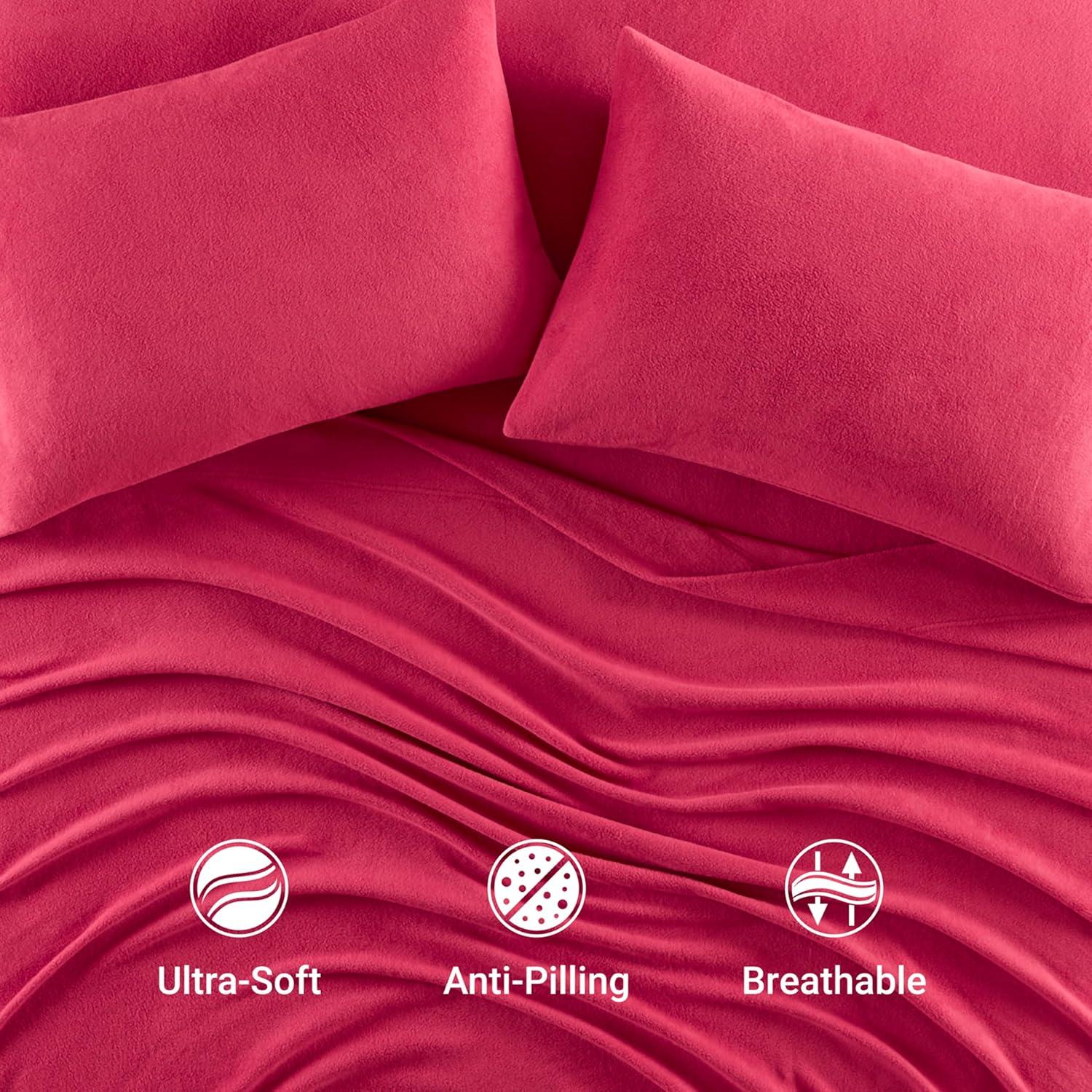 Madison Park Micro Fleece Sheet Set
