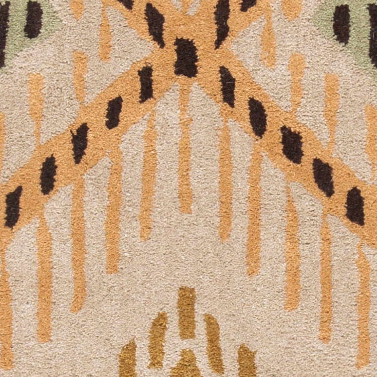 Wyndham WYD373 Hand Tufted Indoor Accent Rug - Brown/Ivory - 2'6"x4' - Safavieh