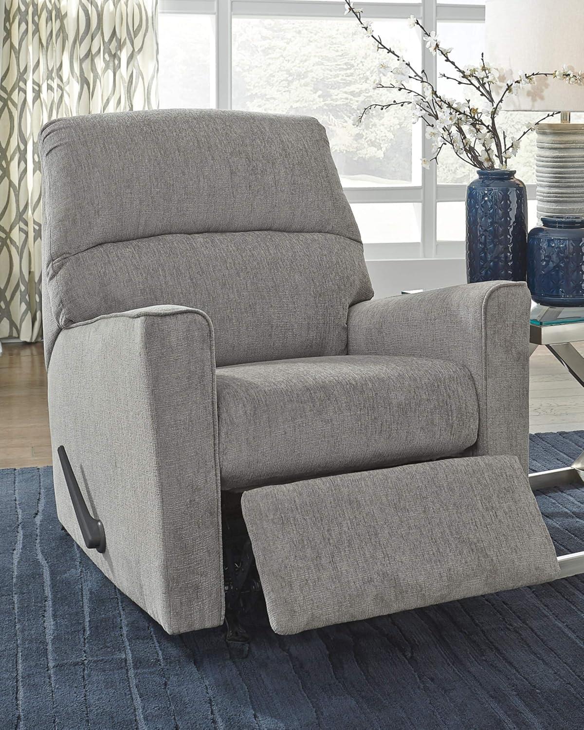 Signature Design by Ashley Altari Rocker Recliner in Alloy