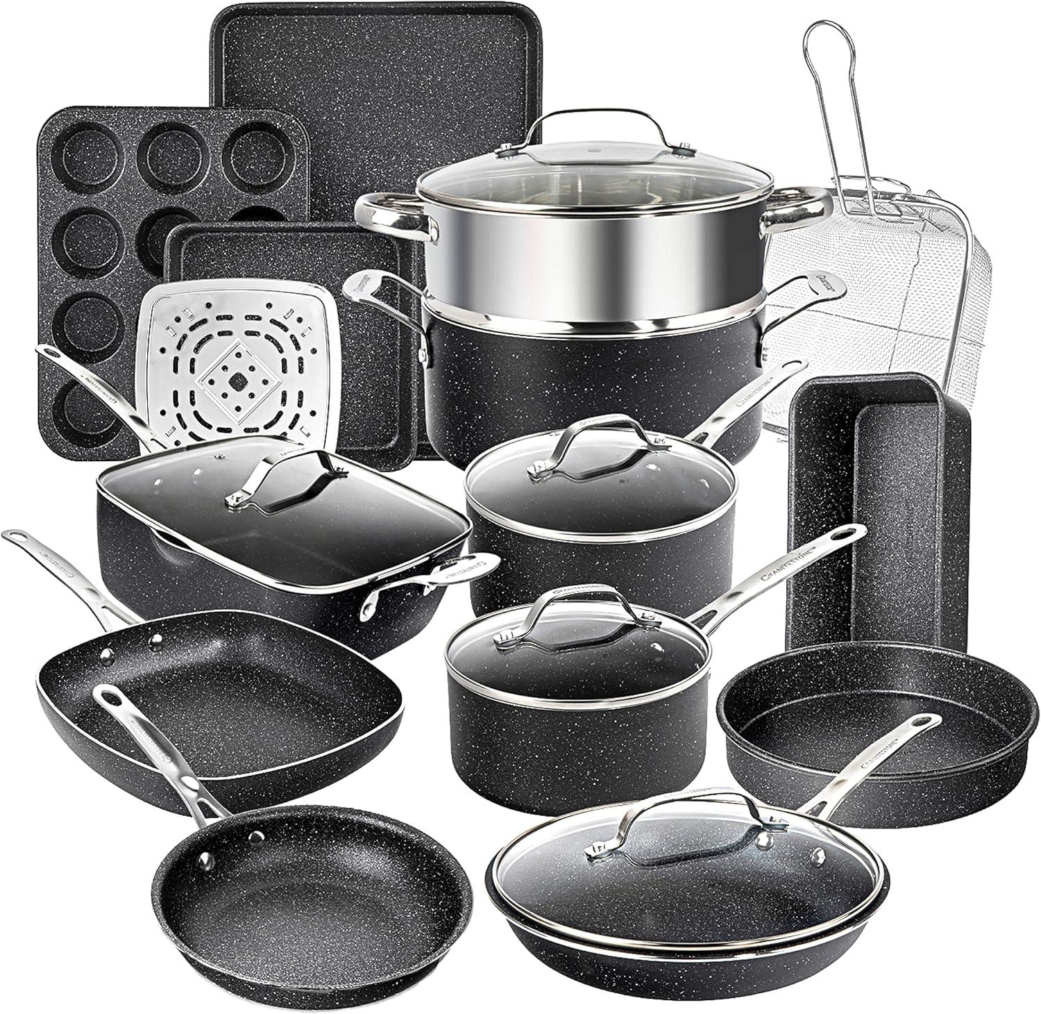 Granitestone 20 Piece Nonstick Cookware and Bakeware Set