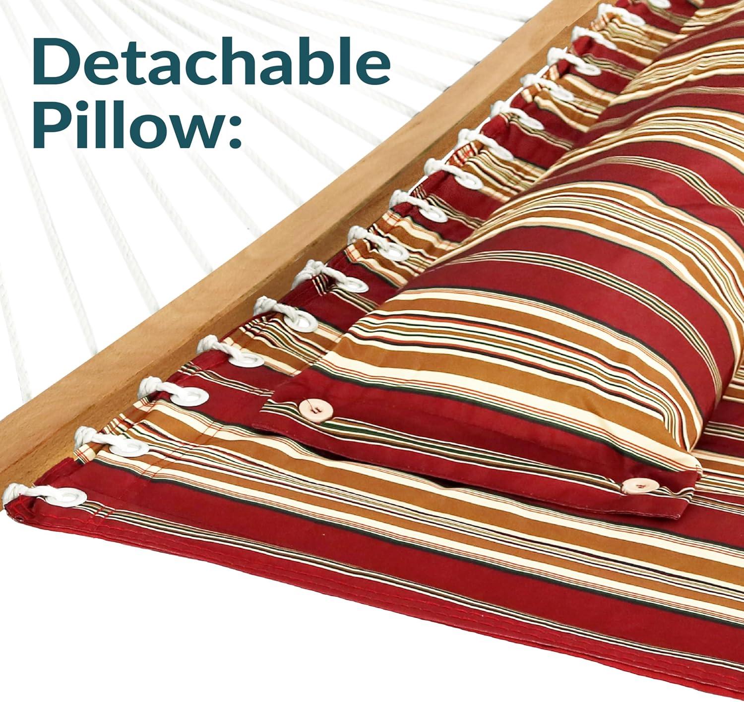 2-Person Quilted Polyester Spreader Bar Hammock