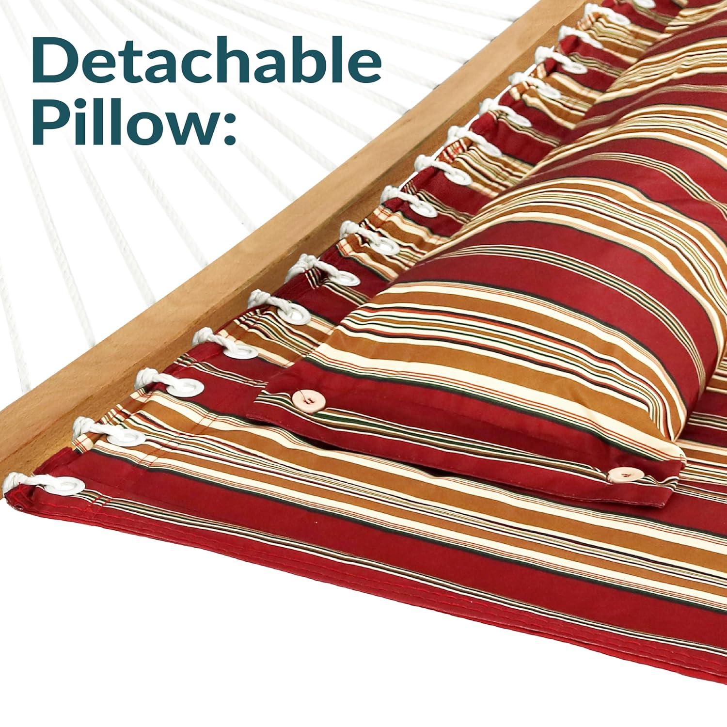 2-Person Quilted Polyester Spreader Bar Hammock