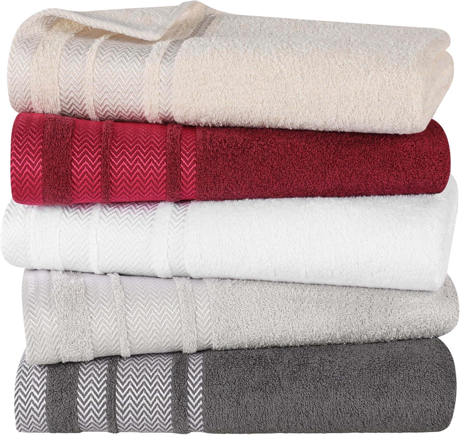 Superior Hays Cotton Face Towel Washcloth Set of 12, Gray