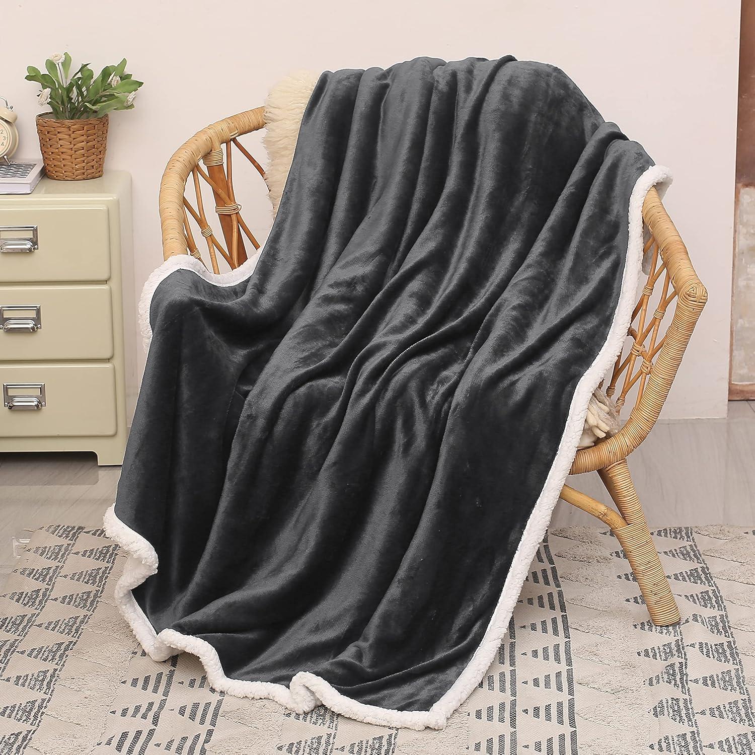 Catalonia Solid Throw Blanket, 50x60 inches