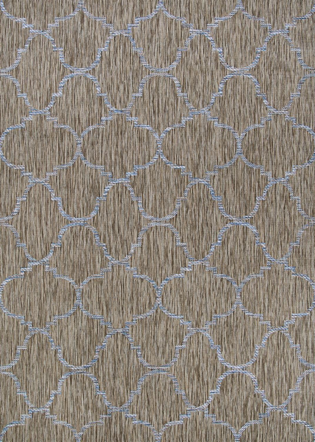 Charm Collection Sand-Ivory Flat Woven Runner Rug 2'2" x 7'6"