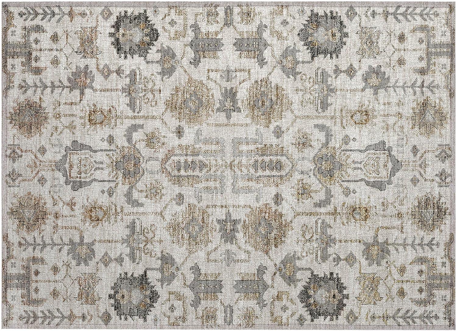 Addison Rugs Chantille Indoor/Outdoor Traditional Oriental Ivory Washable Rectangle Rug, 1'8" x 2'6"