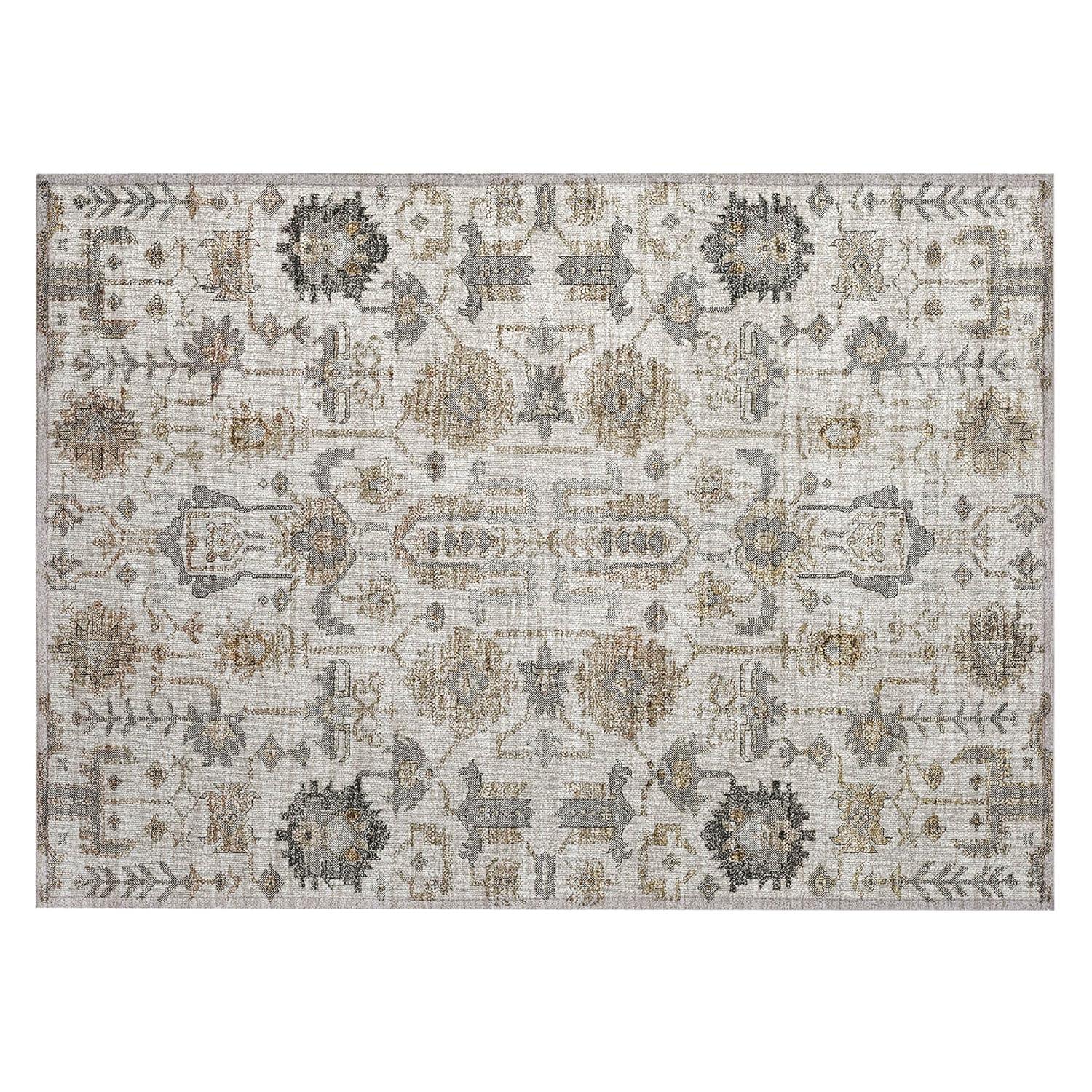 Addison Rugs Chantille Indoor/Outdoor Traditional Oriental Ivory Washable Rectangle Rug, 1'8" x 2'6"