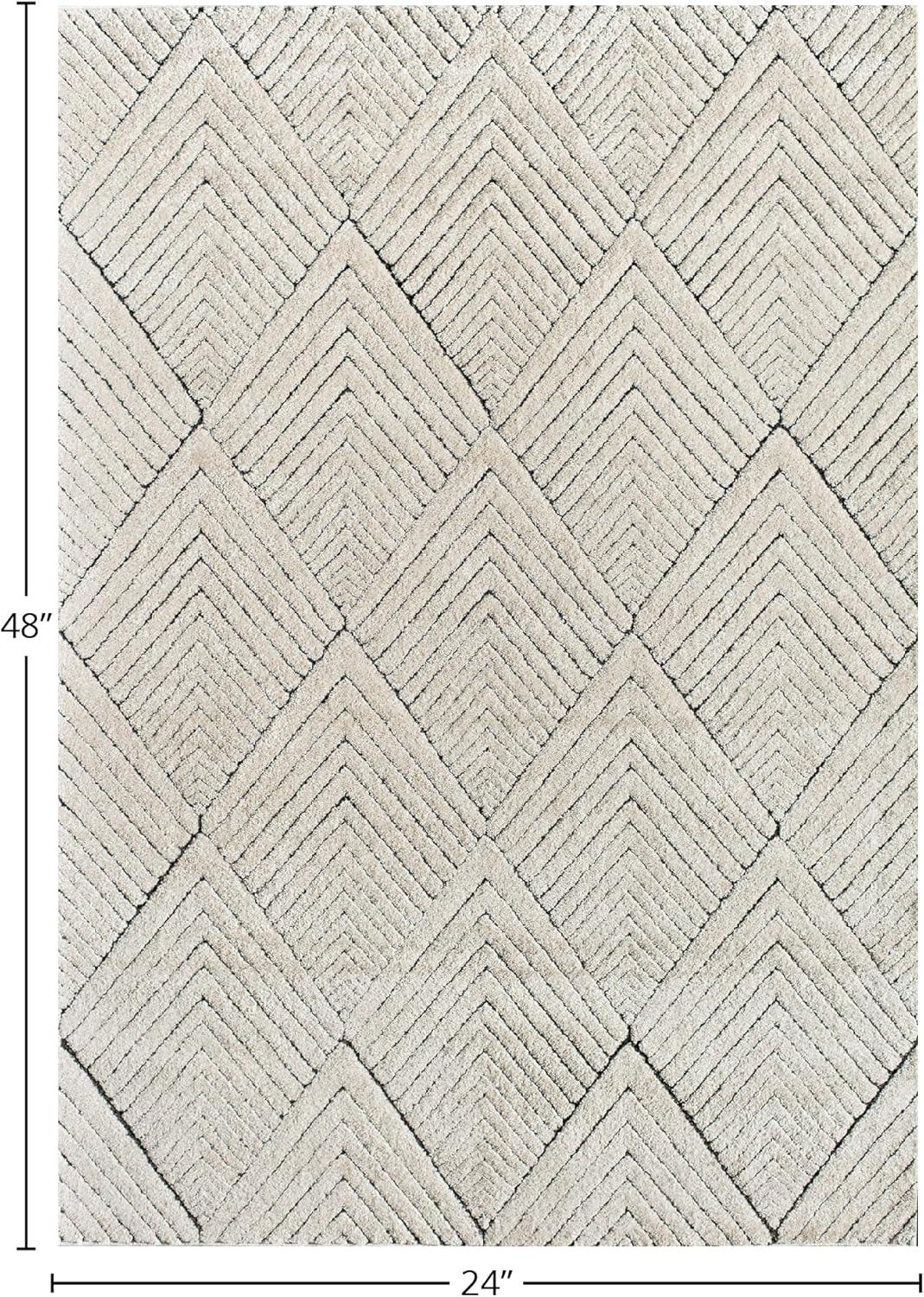Cadence Contemporary Alabaster Area Rug, 2' x 4'