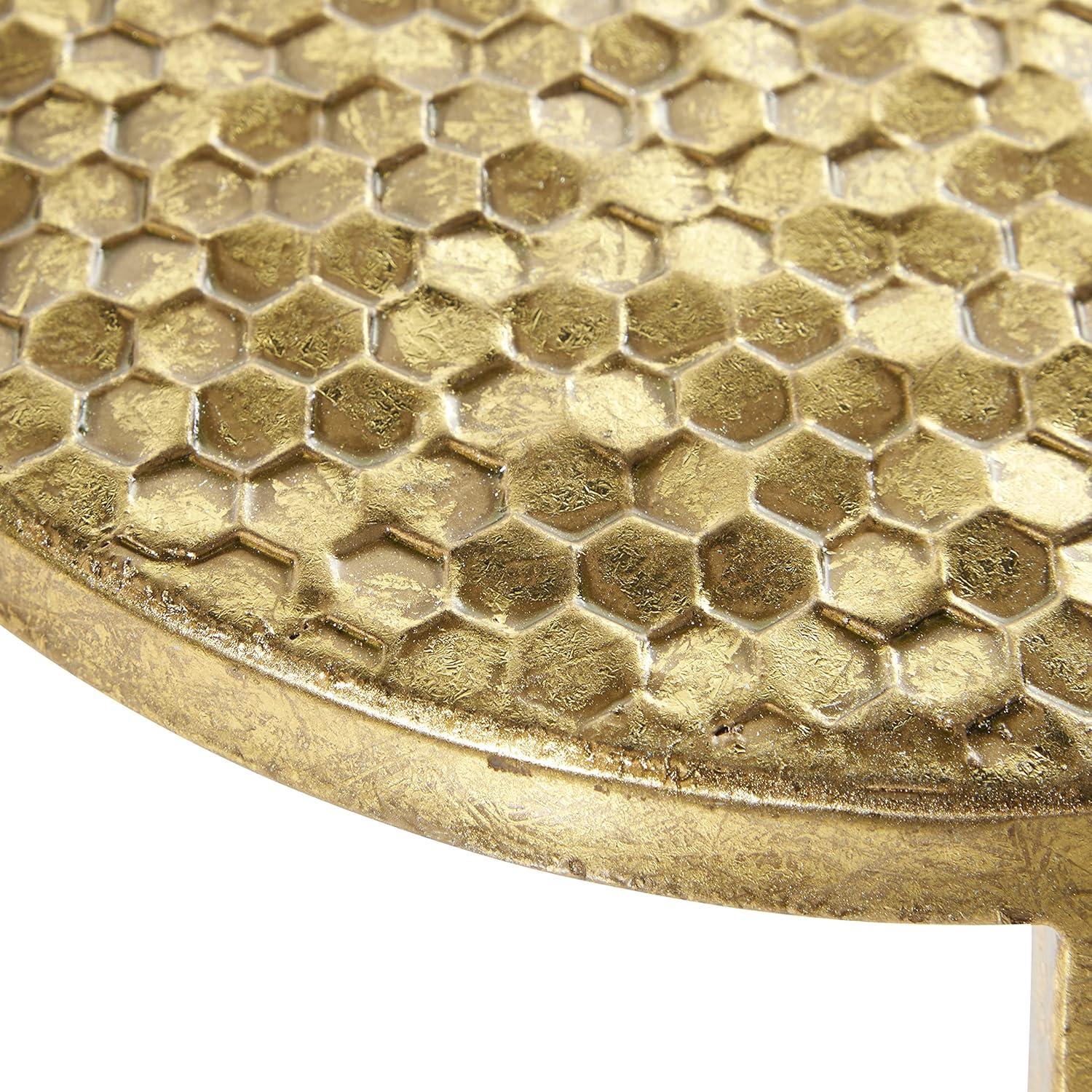 Set of 3 Glam Metal Accent Tables Gold - Olivia & May