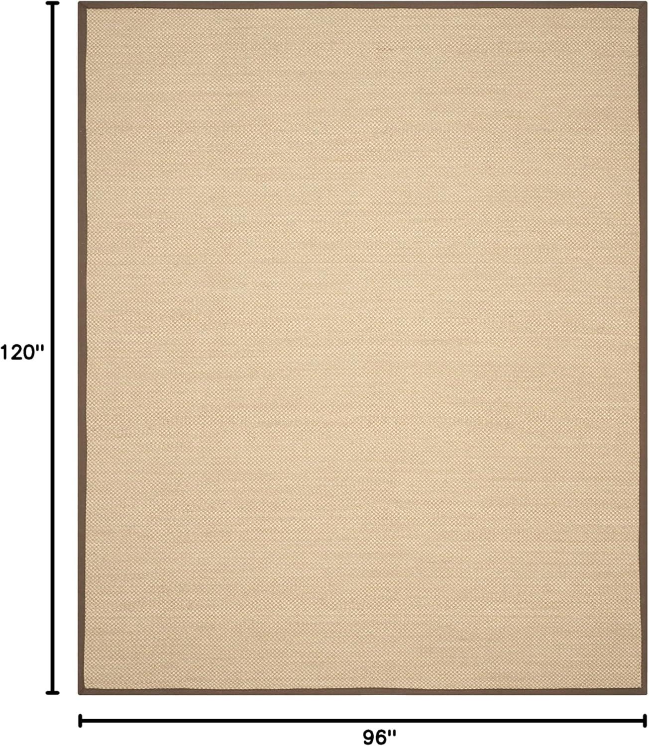 Natural Fiber NF141 Power Loomed Indoor Area Rug - Maize/Brown - 8'x10' - Safavieh
