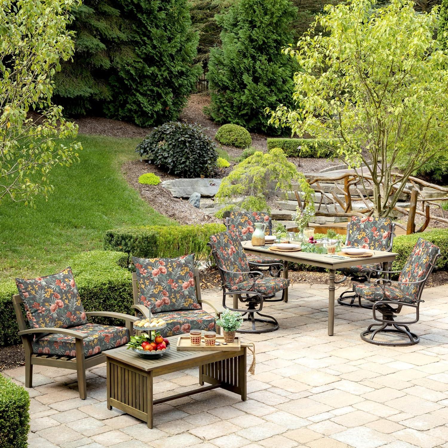 Phoebe Floral Outdoor Lounge Chair 5.75" Cushion