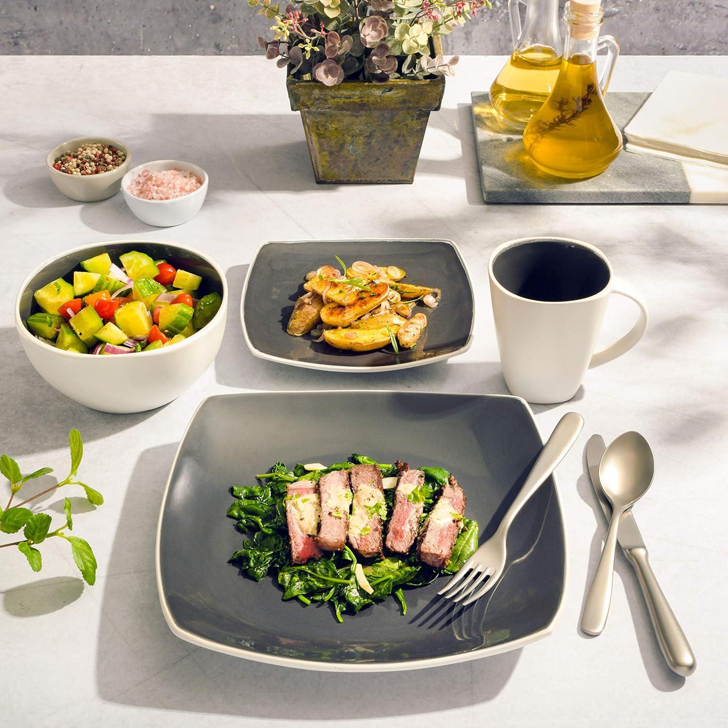 Ivy Bronx  Stoneware Dinnerware - Service for 4